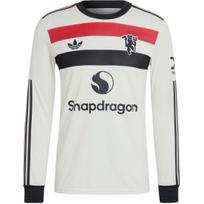 Adidas Originals Free Shipping With AdiClub Manchester United 24/25 Long Sleeve Third Authentic Jersey IY7812 S white