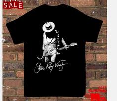 Stevie Ray Vaughan Signature TShirt Short Sleeve Black Women Men S to 5XL Unisex T-Shirt XL