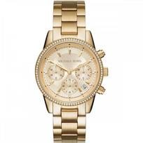 Michael Kors MK6356 Ritz Chronograph Moteriškas laikrodis 37mm auksas