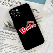 K-Kwaii Anime B-Buldak R-RameSn Phone Case For IPhone 17 Air 16 E Pro Max 15 14 13 Mini 12 Pro 11 Max Plus Black Soft Shell iPhone 12ProMax