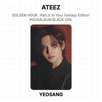 ATEEZ AUKSINĖ VALANDA : 3 dalis 'Jūsų fantazijos leidimas' POCAALBUMAS JUODA VER. Oficiali nuotraukų kortelė JONGHO gray
