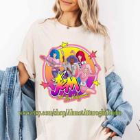 Mineral Wash Tee Jem And The Hologram Shirt, 80's Retro Cartoon Shirt, Comfort Colors Jem Shirt, Misfits Shirt, Music Band Shirt 4XL
