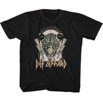 Def Leppard Lightning Bolts Let's Get Rocked Black Youth T-Shirt 3XL