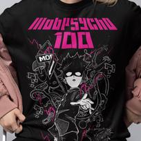 Unisex, Mob Psyhco 100 Shirt, PsychoHelmet Anime Shirt, Funny Shigeo and Dimple, Japanese Anime Otaku GIFT, Psycho Manga, Psyhco 100 Tshirt S