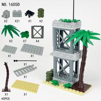 Military Command Center Defense Bunker Model Toy