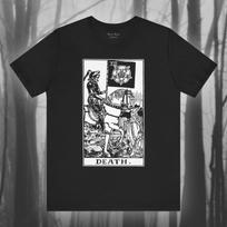 Death, Tarot Card T-Shirt, Major Arcana, OcculT-Shirt, Vintage Art, Magic T-Shirt, Tarot Reading, Grim Reaper Unisex Jersey Short Sleeve Tee 3XL