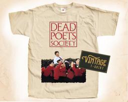 SALE Dead Poets Society T-Shirt Vintage Natural color Men's T-Shirt dtg Digital Print SIZES XL S