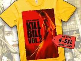 Kill Bill V17 T-Shirt Vintage YELLOW T-Shirt DTG Digital Print Sizes S M L XL 2XL 3XL 4XL 5XL L