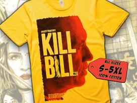 Kill Bill V32 T-Shirt Vintage YELLOW T-Shirt DTG Digital Print Sizes S M L XL 2XL 3XL 4XL 5XL S