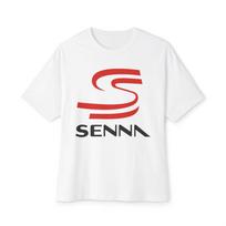 Ayrton Senna Logo Brazilian Racing Legend Logo Unisex Oversized Tees T-Shirt Size S-3XL S