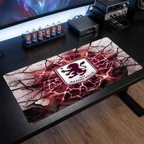 Aston Villa Football Print Large Mouse Pad, Anti-Slip Extended Gaming Desk Mat for Office Home 30cmx60cm（11.8x23.6inch）