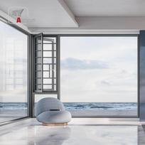 Aliumininis langas Didelis dydis Dvigubas stiklas Aliuminio rėmas Atidaromas į šoną Automatinis vertikaliai slankiojantis Elektrinis pakeliamas langas Pjovimas Multiple sizes gray