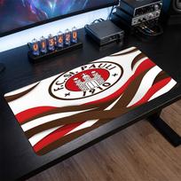FC St. Pauli Football Print Large Mouse Pad, Anti-Slip Extended Gaming Desk Mat for Office Home 30cmx60cm（11.8x23.6inch）