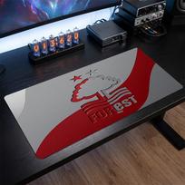 Nottingham Forest Football Print Large Mouse Pad, Anti-Slip Extended Gaming Desk Mat for Office Home 30cmx60cm（11.8x23.6inch）