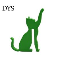Cute Animal Hook 3D Printed Dog/Cat Hook, Compact Decorative Door Interactive Fun Desktop Accessory Pet Shape Hanger Ornament for Living Room Bedroom A