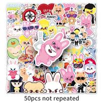 50pcs Stray Kids SKZOO Stickers Set, Cute Kpop Cartoon for Laptop, Water Bottle, Phone Case, Guitar, Skateboard, Luggage, Stay Merchandise Fans Gifts