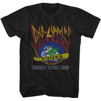 Def Leppard Hysteria World Tour 1987 Men's T Shirt Rock Music Band Merch M