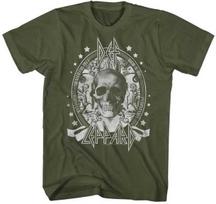 Def Leppard Skull High N Dry Pyromania Hysteria Shaffields 1977 Men's T Shirt 3XL