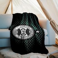 1PC Cori-tiba Football Club Crest Printed Soft Flannel Blanket Throw for Adult Bedroom Living Room Sofa Camping Travel Fan gifts Christmas Gifts 75x90cm