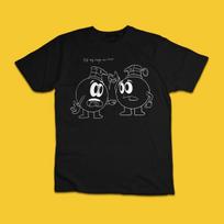 Funny Pull My Finger Not the Pin Bomb Cartoon T-Shirt S