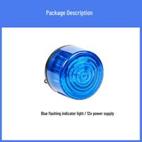 12V-220V LED Strobe Warning Light with Sound Alarm - Security Equipment