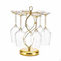 FreeStanding Metal Stand, Detachable Wine Glass LargeCapacity Holder for Kitchen illumination Luxury, Modern