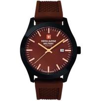 Montre Quartz Homme - Swiss Alpine Military - SAM7055.1876 - Sport - Acier inoxydable - Marron