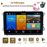9 colių Android 4G Carplay automobilių multimedijos grotuvas, skirtas VW/Volkswagen/Golf/Polo/Tiguan/Passat/B7/B6/Seat/Leon/Skoda/Octavia Radio GPS Navigation 4+64GB 2+32GB