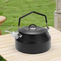 1L Camping Water Kettle Boiler Portable Kitchenware Teapot Teakettle for Campfire Hiking juoda