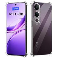 TPU Transparent Case for Vivo V50 Lite 5G Protective Cover Four Corners Shockproof Bumper Coque Fundas vivo V50 Lite 4G skaidri