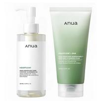 Anua Sebum & Pore Double Cleansing Set / Heartleaf Cleansing Oil 1pc + Heartleaf Cleansing Foam 1pc