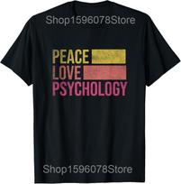 Funny Psychology Psychoanalysis Psych Major T Shirts Humor Streetwear Tee Shirt Short Sleeve Unisex Loose School Psych Clothing S