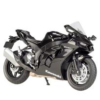 WELLY 1/12 Kawasaki Ninja ZX-10R Alloy Heavy Locomoti Motorcycle Model Metal Cross-country Racing Motorcycle Model Kids Toy Gift juoda