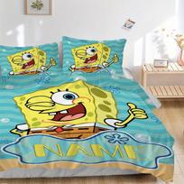 SpongeBob SquarePants Character Bedding Set 3 Piece Comforter Cover Gift for Bedroom,Includes No Insertsjt073 135x200cm