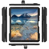 Varžtas Buferis Aliuminio Metalinis Dėklas Samsung Z Fold 7 6 5 4 Sunkiai Atsparus Kritimui Smūgiams Atsparus PET Ekrano Apsauginis Dangtelis aluminum&Case & Holder&Galaxy Z Fold7 juoda