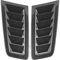 Intake Scoop Bonnet Vent Hood Air Vent Trim Cover 2pcs Universal Bonnet Air Vents Engine Hood Car Exterior Parts For Rs Mk2 Style(carbon Fiber)