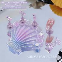 Long Practice Bracket Long Nail Plate Nail Bracket, The Shell Series Has Laser Aurora and Ice Transparent Design