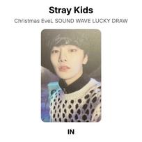 Stray Kids Christmas EveL SOUND WAVE LUCKY DRAW Official Photocard BANG CHAN beige