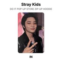 Stray Kids DO IT POP-UP STORE ZIP-UP HOODIE Official Photocard I.N