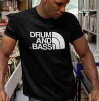 DRUM and BASS T-Shirt (jungle breakbeat rave hardcore dance club dj breaks dub) XL