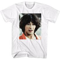 Bill And Ted Ted Face White Adult T-Shirt 2XL