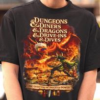 Vintage Dungeon Dragon Drive-ins Divers Tshirt - Dungeons Dragons Shirt,DnD Shirt,Board Game Tees,D&D 3XL