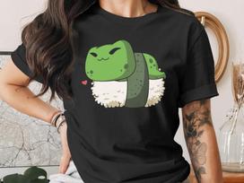 Sushi Frog T-Shirt, Kawaii Japanese Anime Manga Gift 2XL