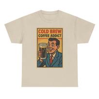 Cold Brew Coffee Retro Comic T-Shirt: Unisex Pop Art Tee S