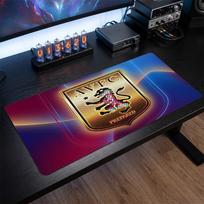 Aston Villa Football Print Large Mouse Pad, Anti-Slip Extended Gaming Desk Mat for Office Home 30cmx60cm（11.8x23.6inch）