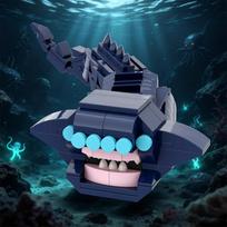 MOC Subnautica Statybiniai Blokeliai Jūros Valgytojas Bloop Gran Maj Modeliniai Blokeliai Surinkimo Žaislai Vaikams Pasidaryk Pats Švietimas Gimtadienio Dovana