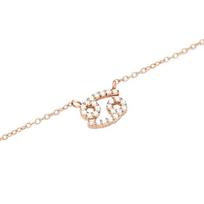 Daniel Wellington Constellation shape design Cancer Necklace Unisex Couple Style Rose Gold DW00400898 auksas
