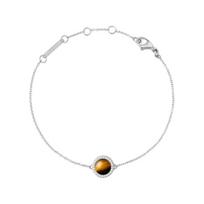 Daniel Wellington Audrey series round pendant thin chain design bracelet men and women same style couple style silver DW00401439 sidabras