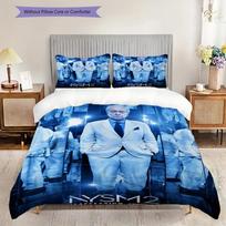 Enigma Nysm Three-piece set (1 * duvet cover + 2 * pillowcase, without core) 2D Flat Soft and comfortable Christmas birthday gift Bedding set 135x200cm