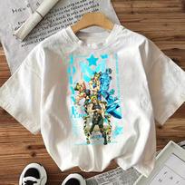 Jojo Bizarre Adventure Steel Ball Run Tshirt Unisex High Quality Cotton Y2k Top Tees Street Paste Psychedelic Anime 2000s S